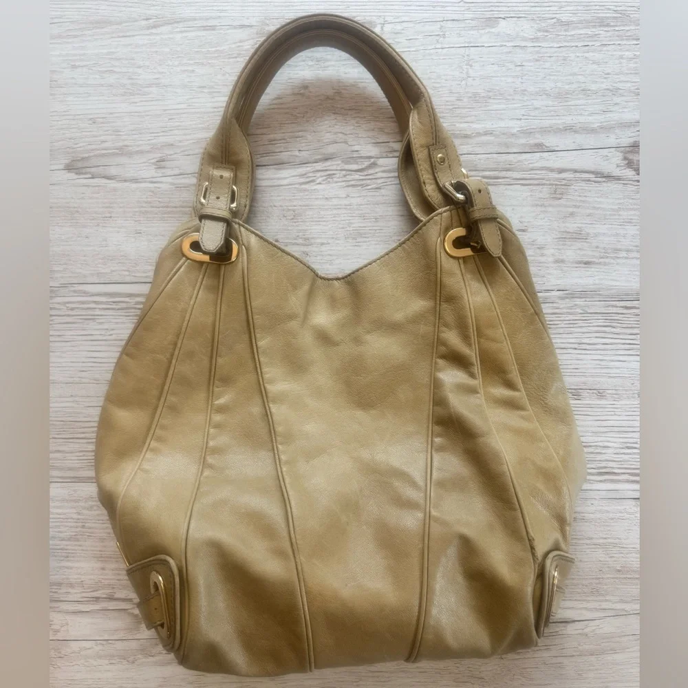 Kooba Large Leather Hobo Shoulder Bag Purse
